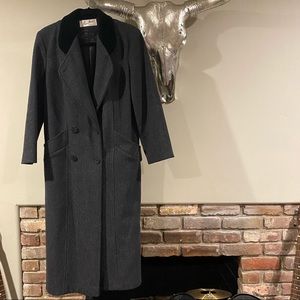 Vintage Beau Brem Long Gray Dress Coat